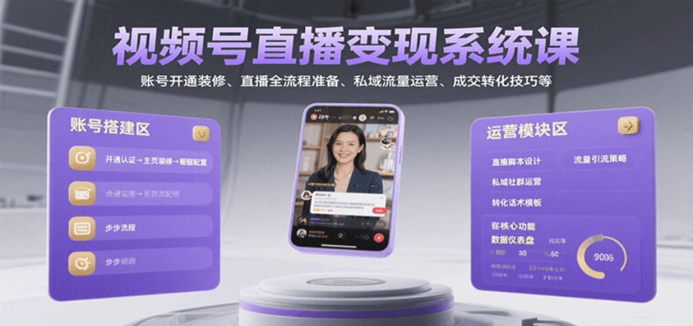 视频号实战干货指南，视频号直播全攻略（音频）-可燃