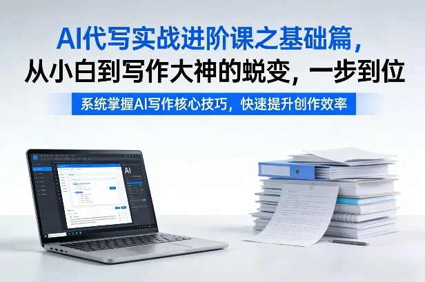 AI代写实战进阶课之基础篇,从小白到写作大神的蜕变,一步到位-可燃